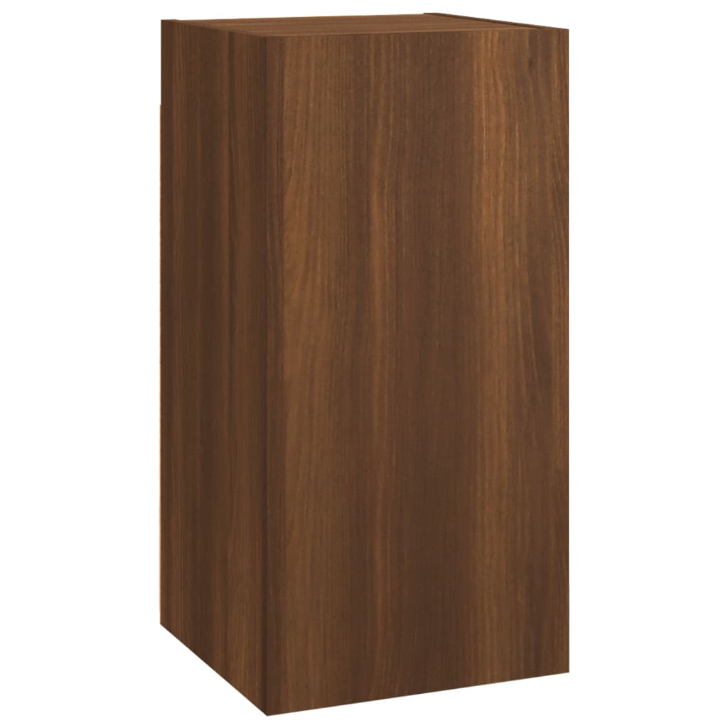 vidaXL Dulapuri TV, 7 buc., stejar maro, 30,5x30x60 cm, lemn prelucrat