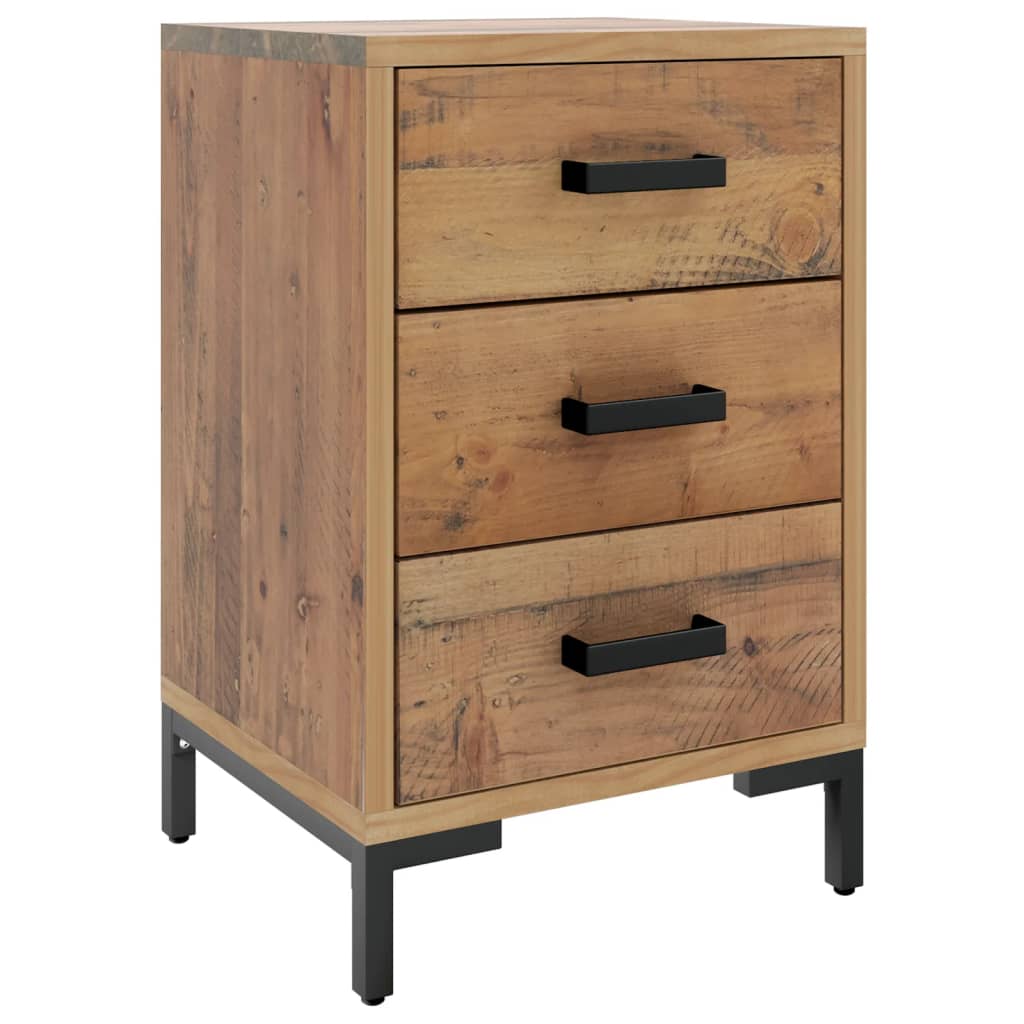 vidaXL Noptiere, 2 buc., 40x30x55 cm, lemn masiv de pin