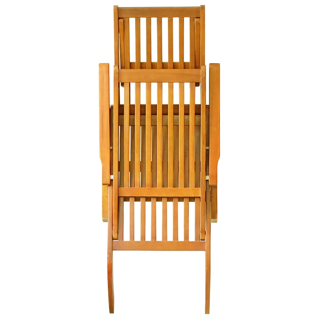 vidaXL Șezlonguri de exterior cu taburete, 2 buc., lemn masiv acacia vidaXL Șezlonguri de exterior cu taburete, 2 buc., lemn masiv acacia