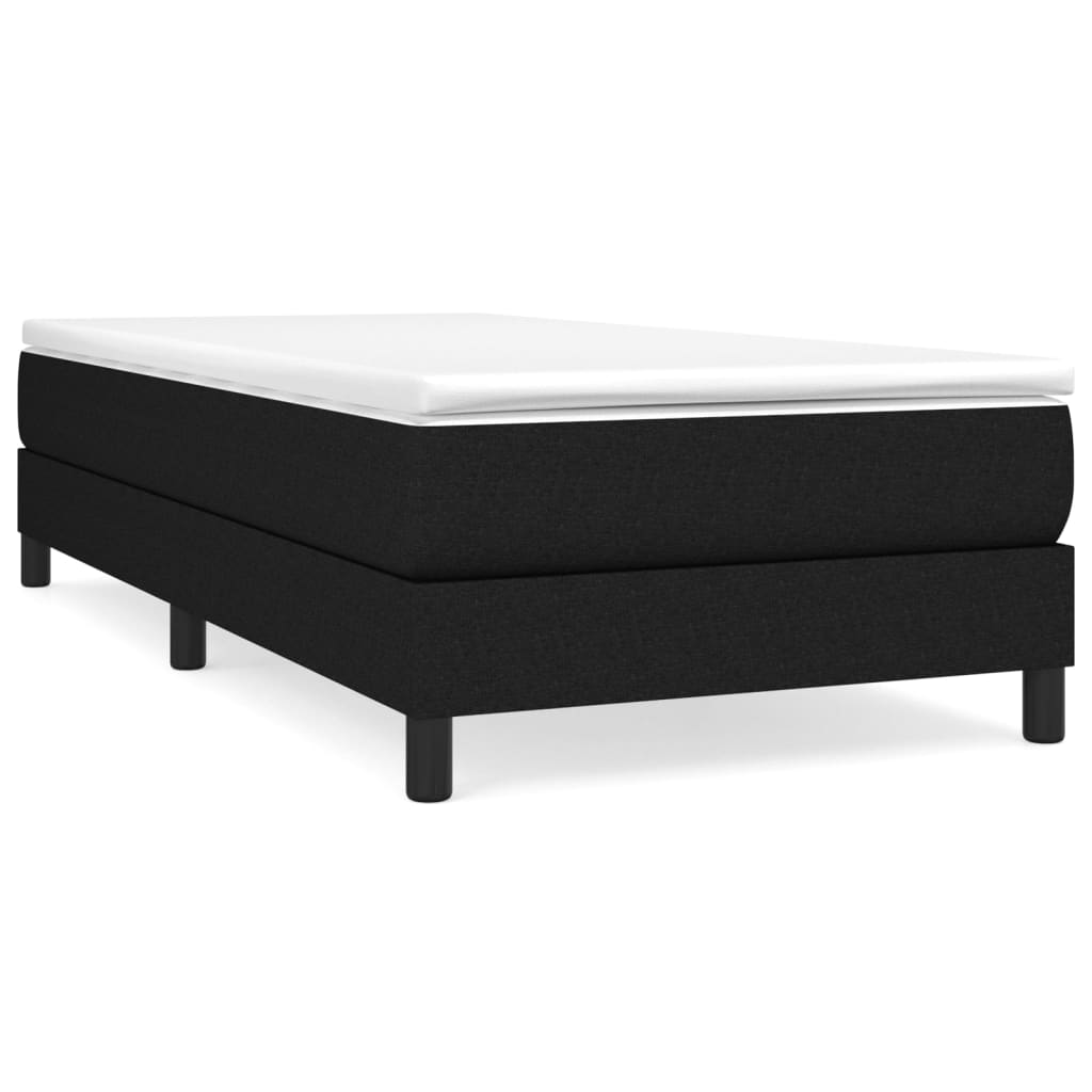 vidaXL Cadru de pat fără saltea țesătură neagră 80x200 cm vidaXL Cadru de pat fără saltea țesătură neagră 80x200 cm