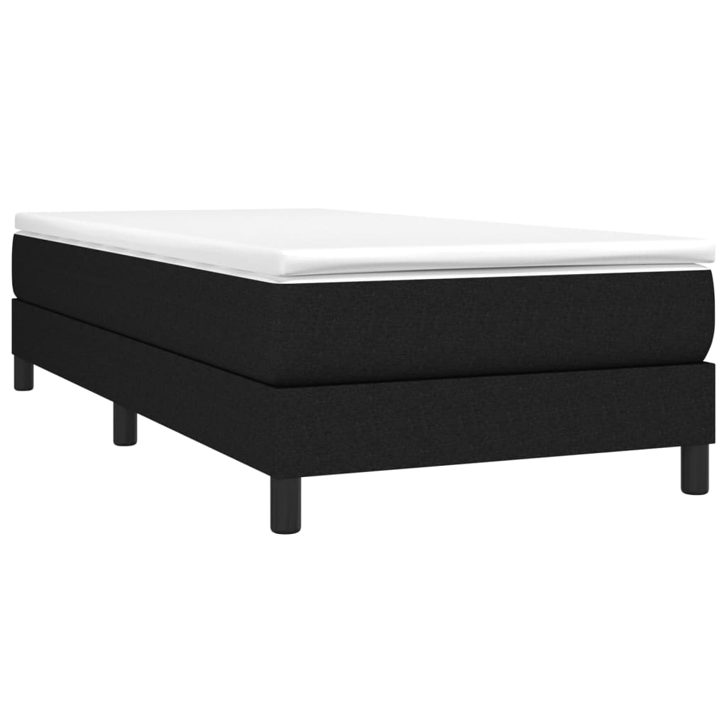 vidaXL Cadru de pat fără saltea țesătură neagră 80x200 cm vidaXL Cadru de pat fără saltea țesătură neagră 80x200 cm