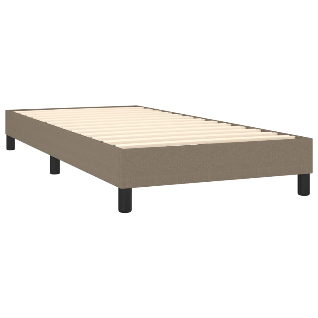 vidaXL Cadru de pat fără saltea Taupe 80x200 cm țesătură