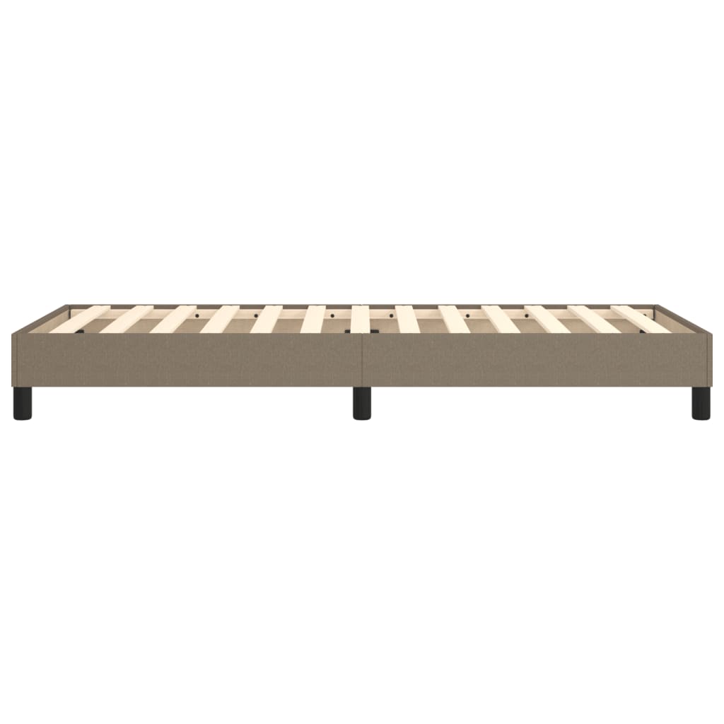 vidaXL Cadru de pat fără saltea Taupe 80x200 cm țesătură
