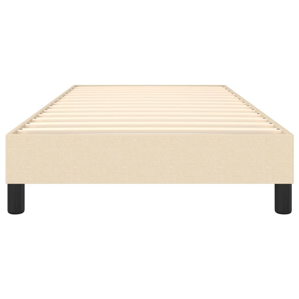 vidaXL Cadru de pat fără saltea cremă 80x200 cm țesătură