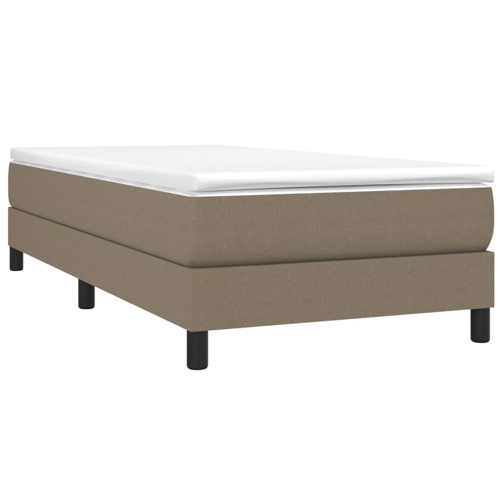 vidaXL Cadru de pat fără saltea Taupe 90x190 cm Stofa