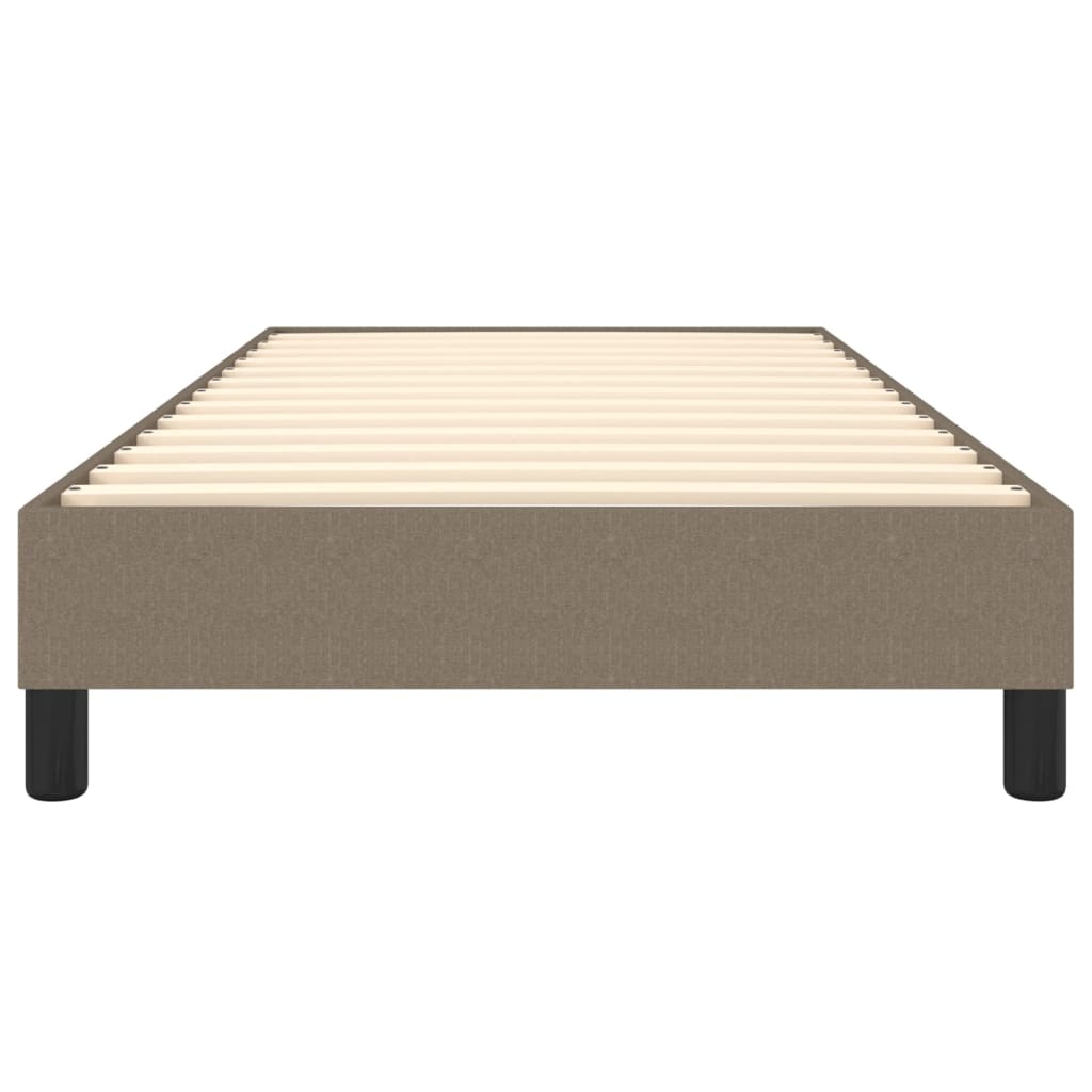 vidaXL Cadru de pat fără saltea Taupe 90x190 cm Stofa