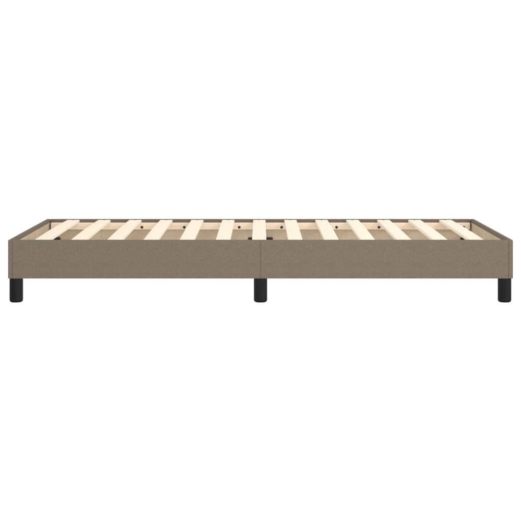 vidaXL Cadru de pat fără saltea Taupe 90x190 cm Stofa