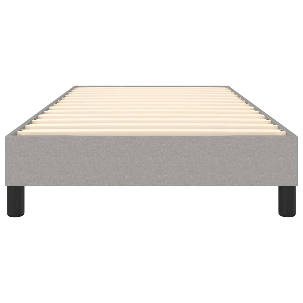 vidaXL Cadru de pat fără saltea, gri deschis, 90x200 cm, textil