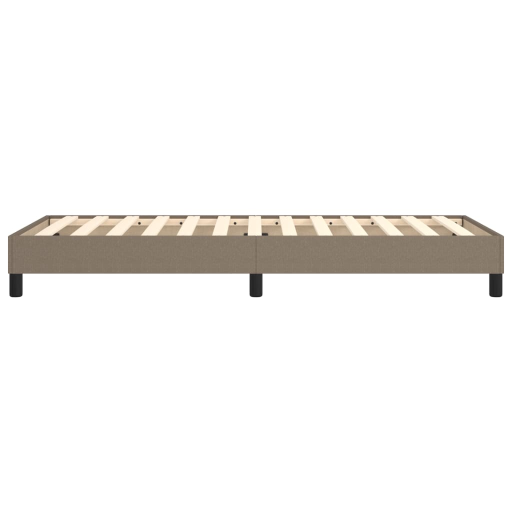 vidaXL Cadru de pat fără saltea Taupe 90x200 cm țesătură