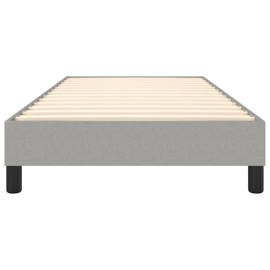vidaXL Cadru de pat fără saltea, gri deschis, 100x200 cm, textil