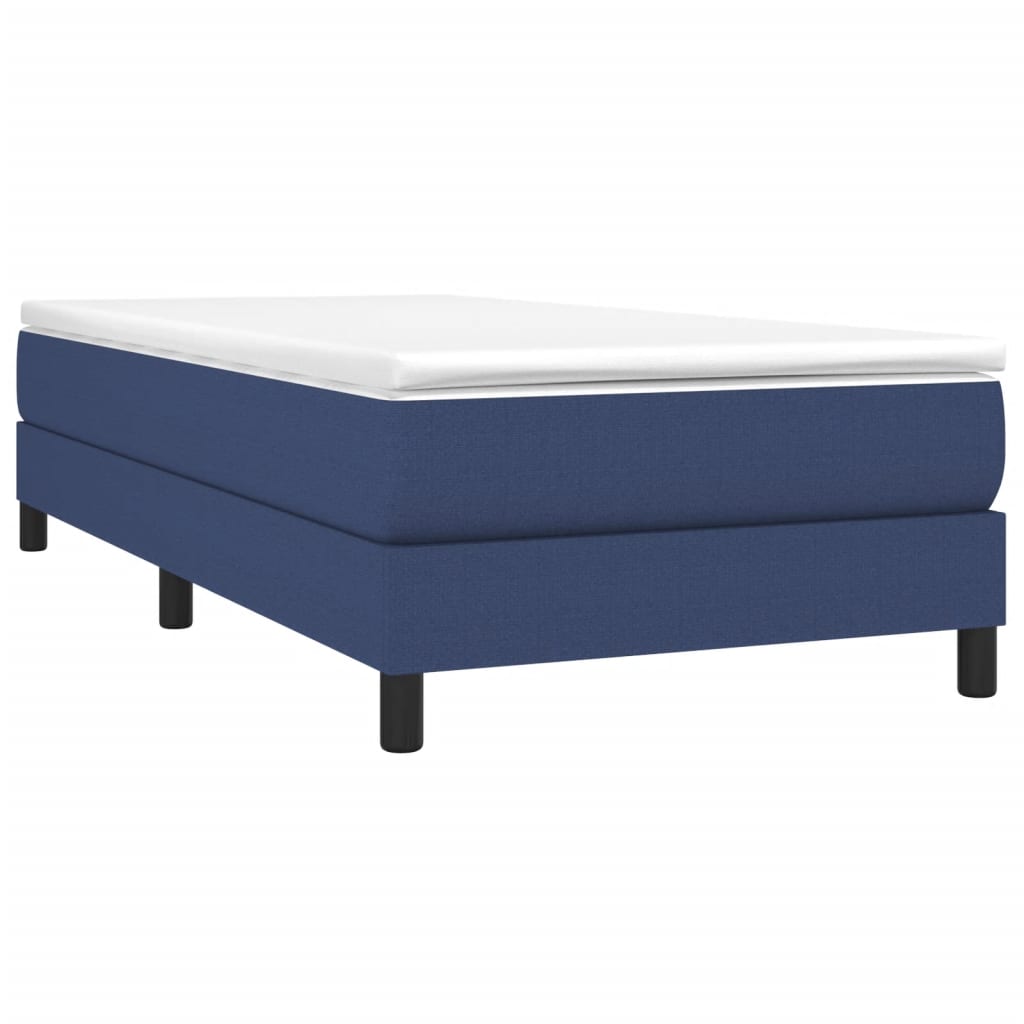 vidaXL Cadru de pat fără saltea țesătură albastră 100x200 cm vidaXL Cadru de pat fără saltea țesătură albastră 100x200 cm
