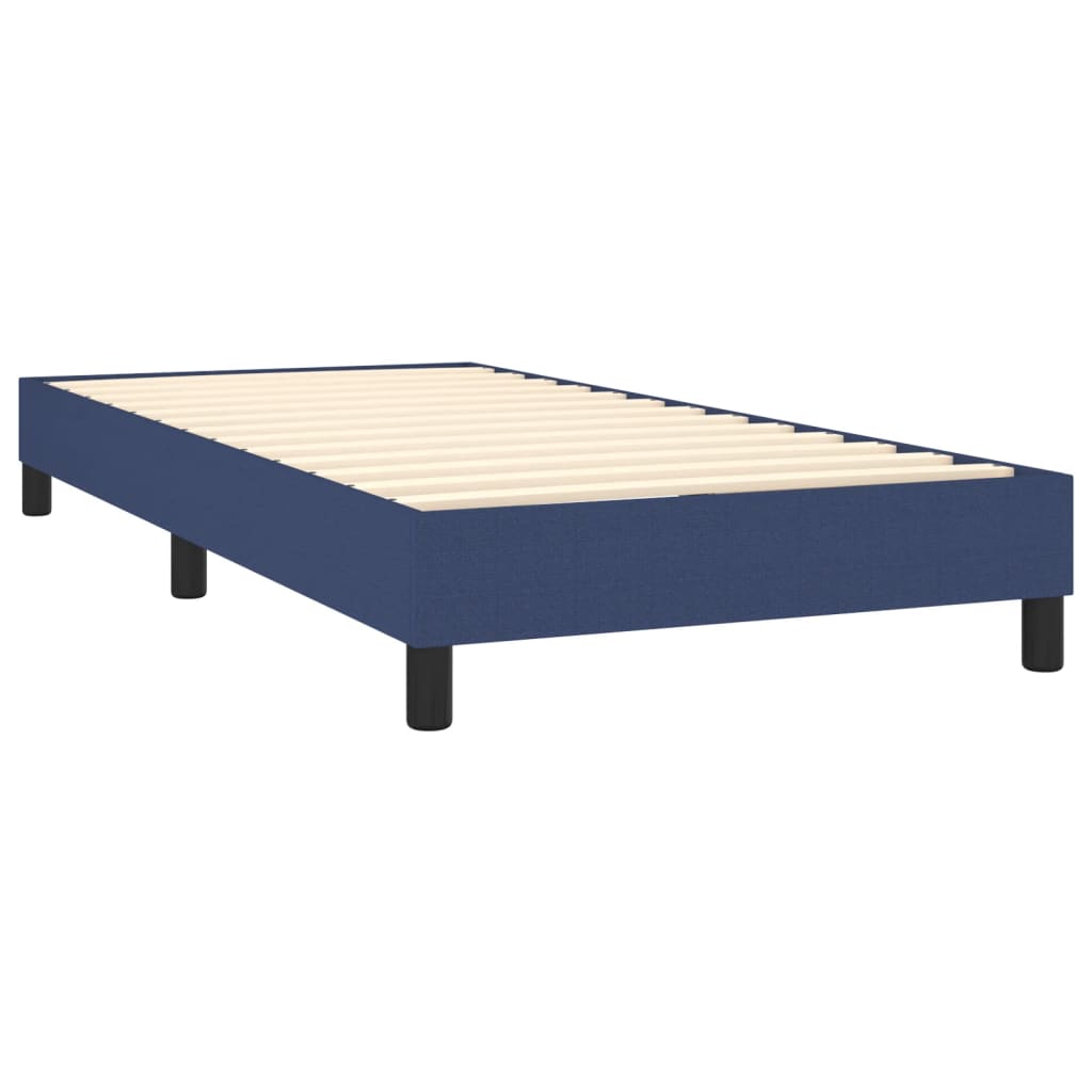 vidaXL Cadru de pat fără saltea țesătură albastră 100x200 cm vidaXL Cadru de pat fără saltea țesătură albastră 100x200 cm