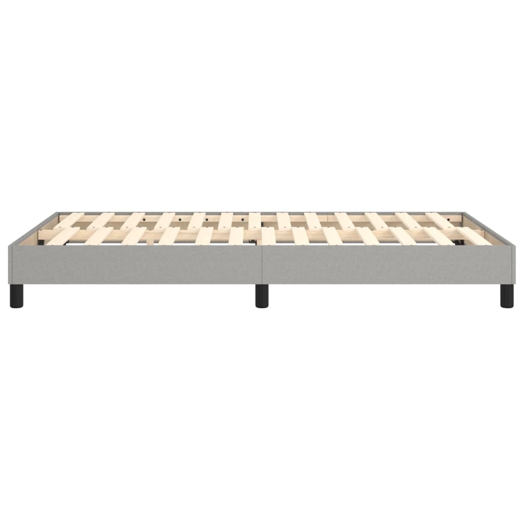 vidaXL Cadru de pat fără saltea, gri deschis, 120x200 cm, textil