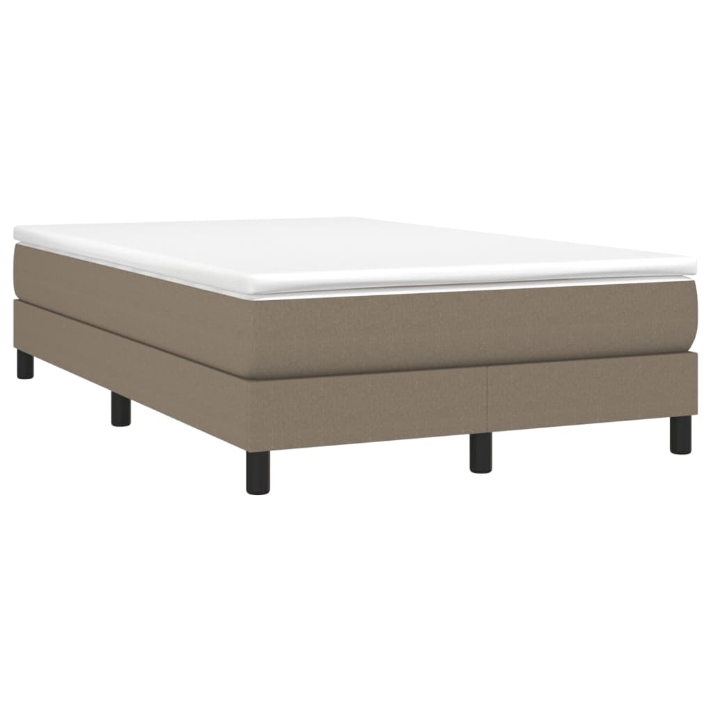 vidaXL Cadru de pat fără saltea, gri taupe, 120x200 cm, textil vidaXL Cadru de pat fără saltea, gri taupe, 120x200 cm, textil