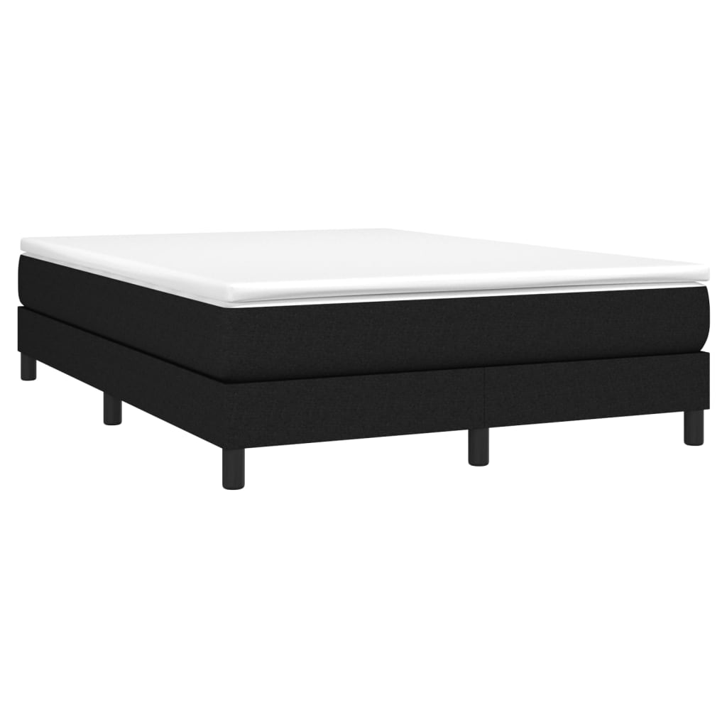 vidaXL Cadru de pat fără saltea, negru, 140x190 cm, textil