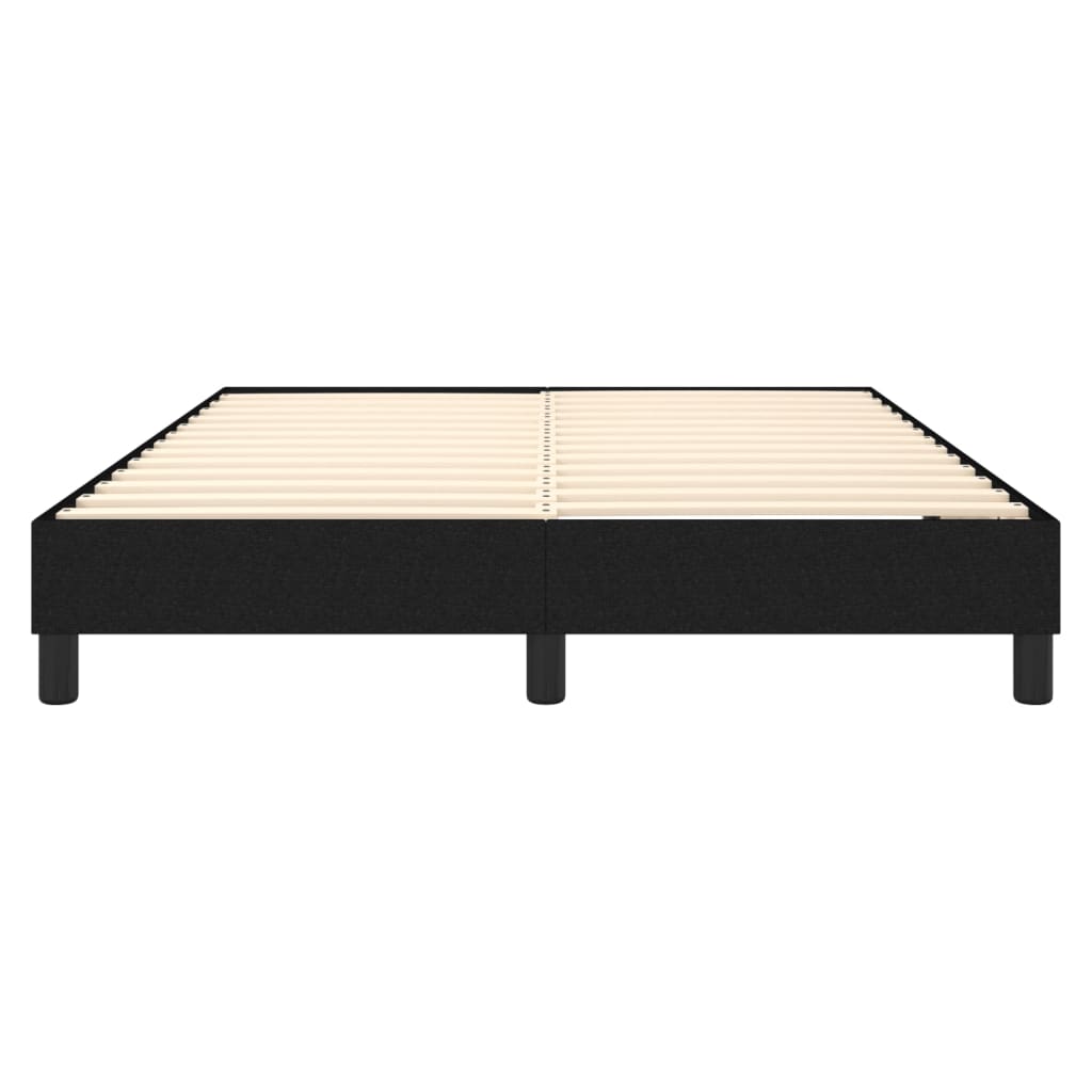 vidaXL Cadru de pat fără saltea, negru, 140x190 cm, textil