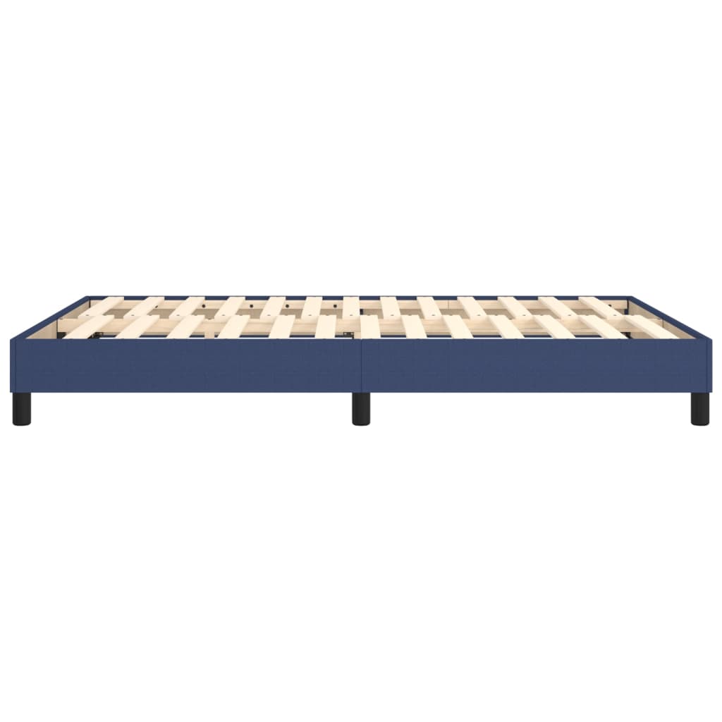 vidaXL Cadru de pat fără saltea, albastru, 140x190 cm, textil