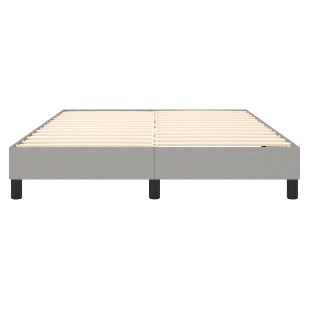 vidaXL Cadru de pat fără saltea, gri deschis, 140x200 cm, textil