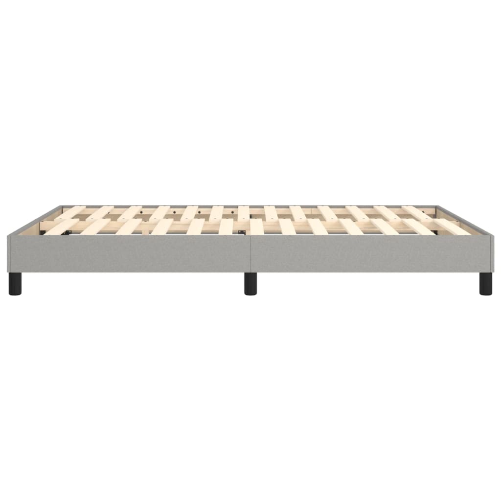 vidaXL Cadru de pat fără saltea, gri deschis, 140x200 cm, textil