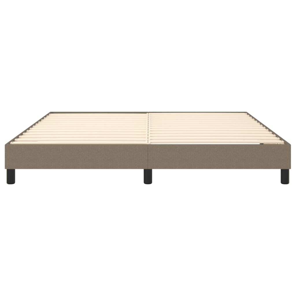 vidaXL Cadru de pat fără saltea, gri taupe, 180x200 cm, textil vidaXL Cadru de pat fără saltea, gri taupe, 180x200 cm, textil