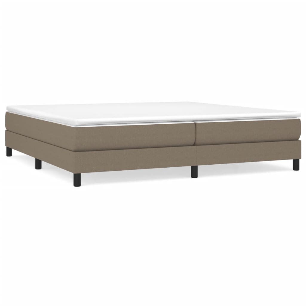 vidaXL Cadru de pat fără saltea, gri taupe, 200x200 cm, textil vidaXL Cadru de pat fără saltea, gri taupe, 200x200 cm, textil