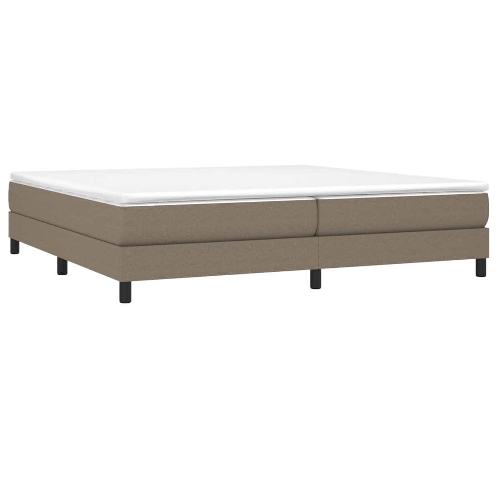 vidaXL Cadru de pat fără saltea, gri taupe, 200x200 cm, textil vidaXL Cadru de pat fără saltea, gri taupe, 200x200 cm, textil