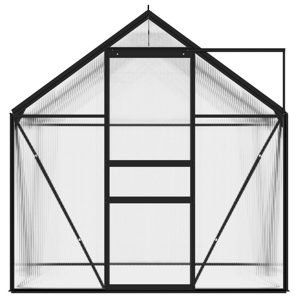 vidaXL Seră, antracit, 2,47 m², aluminiu vidaXL Seră, antracit, 2,47 m², aluminiu