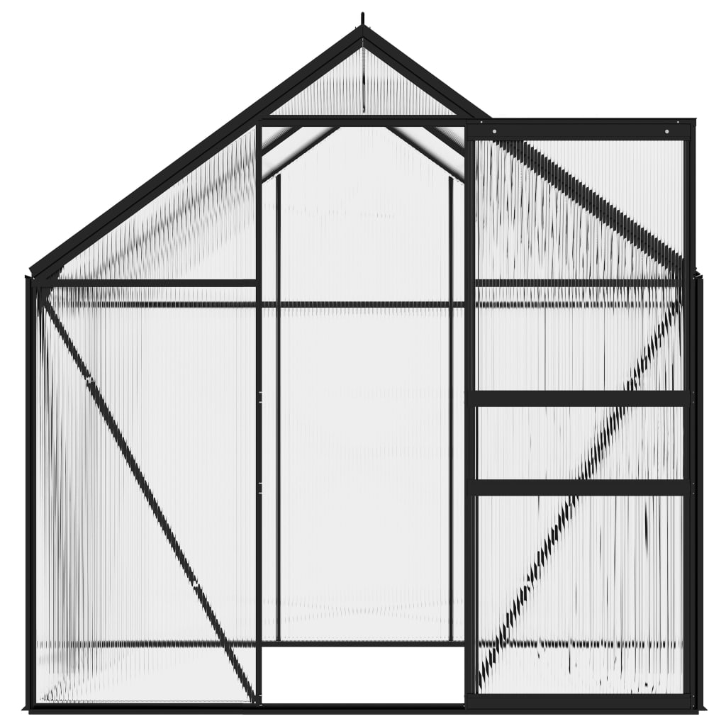 vidaXL Seră, antracit, 2,47 m², aluminiu vidaXL Seră, antracit, 2,47 m², aluminiu