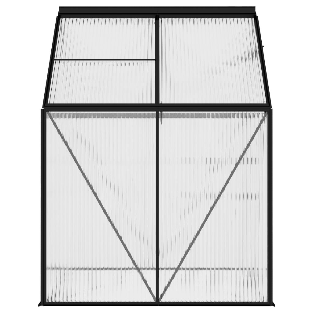 vidaXL Seră, antracit, 2,47 m², aluminiu vidaXL Seră, antracit, 2,47 m², aluminiu