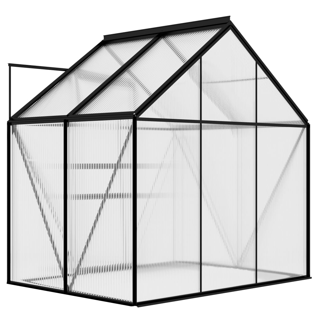 vidaXL Seră, antracit, 2,47 m², aluminiu vidaXL Seră, antracit, 2,47 m², aluminiu