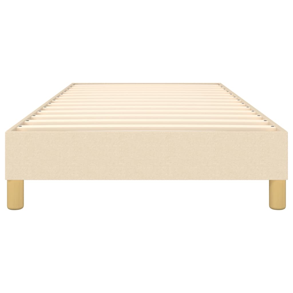 vidaXL Cadru de pat fără saltea cremă 80x200 cm țesătură