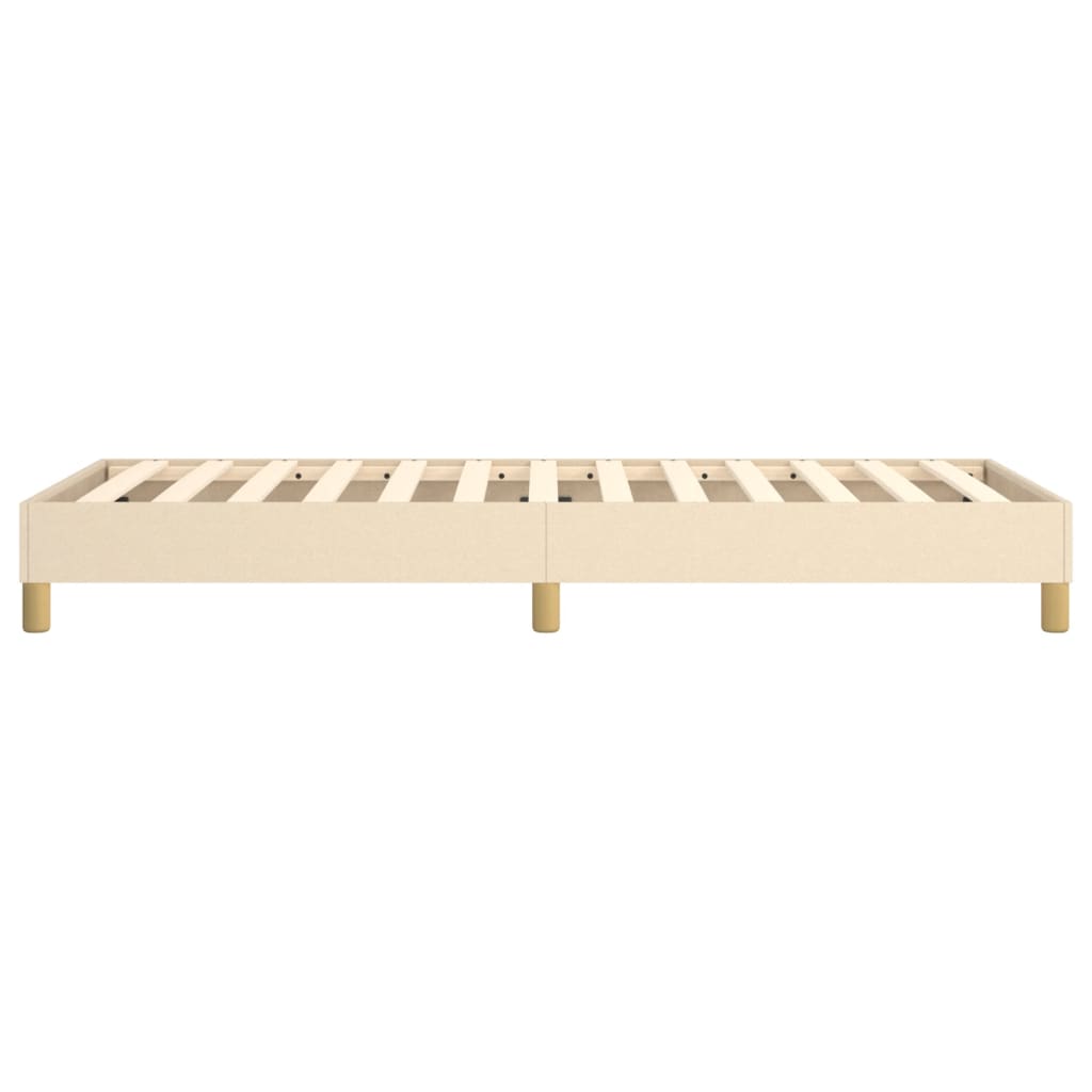 vidaXL Cadru de pat fără saltea cremă 80x200 cm țesătură