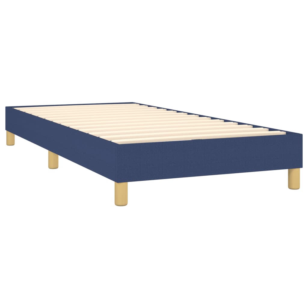 vidaXL Cadru de pat fără saltea țesătură albastră 80x200 cm