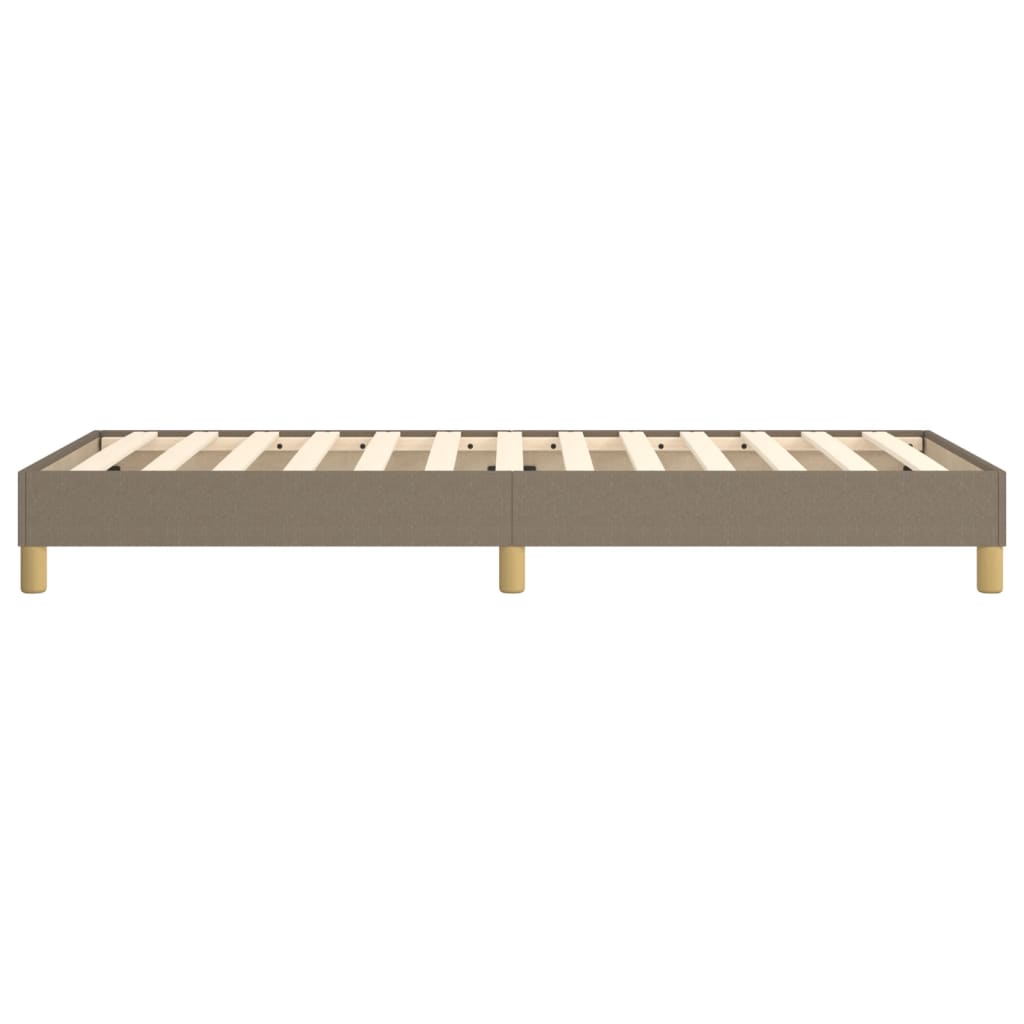 vidaXL Cadru de pat fără saltea Taupe 90x190 cm Stofa