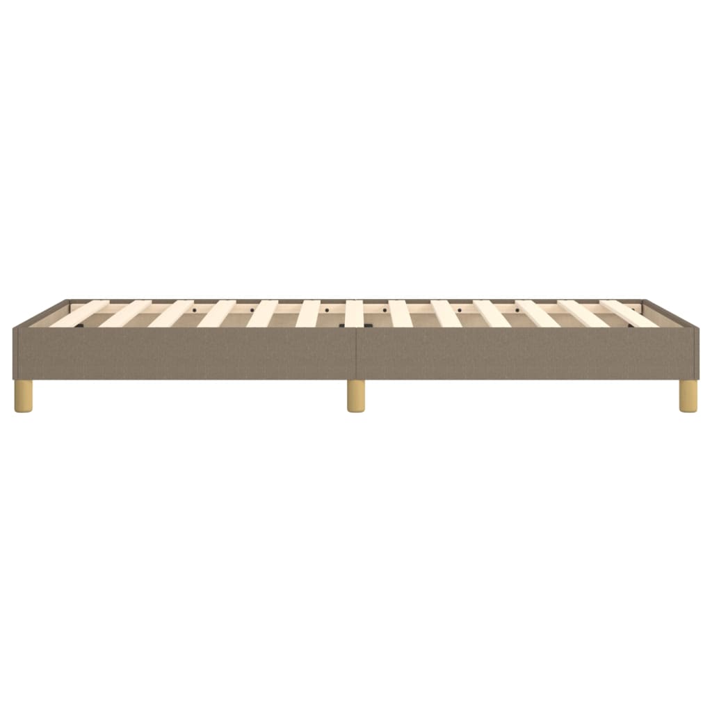 vidaXL Cadru de pat fără saltea Taupe 90x200 cm țesătură vidaXL Cadru de pat fără saltea Taupe 90x200 cm țesătură