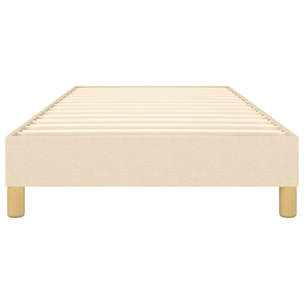 vidaXL Cadru de pat fără saltea cremă 90x200 cm țesătură vidaXL Cadru de pat fără saltea cremă 90x200 cm țesătură