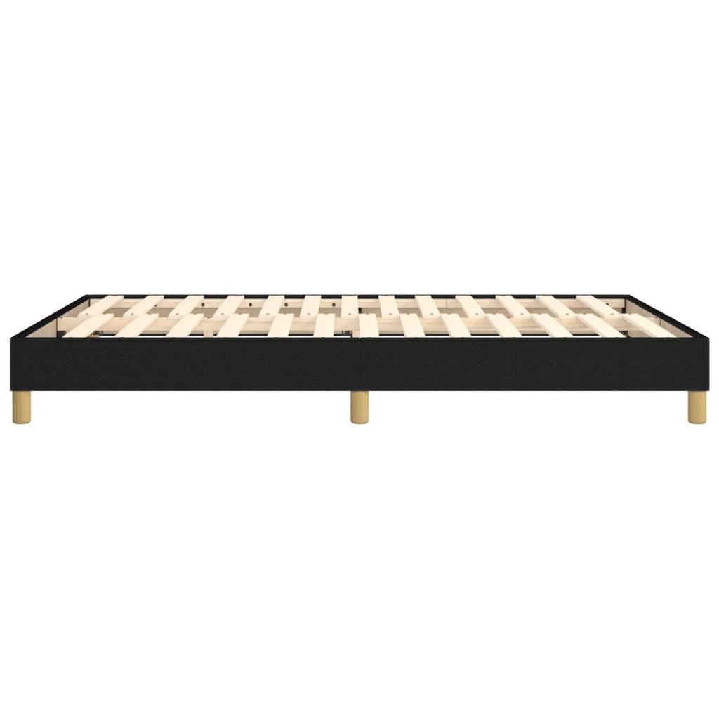 vidaXL Cadru de pat fără saltea, negru, 140x190 cm, textil vidaXL Cadru de pat fără saltea, negru, 140x190 cm, textil