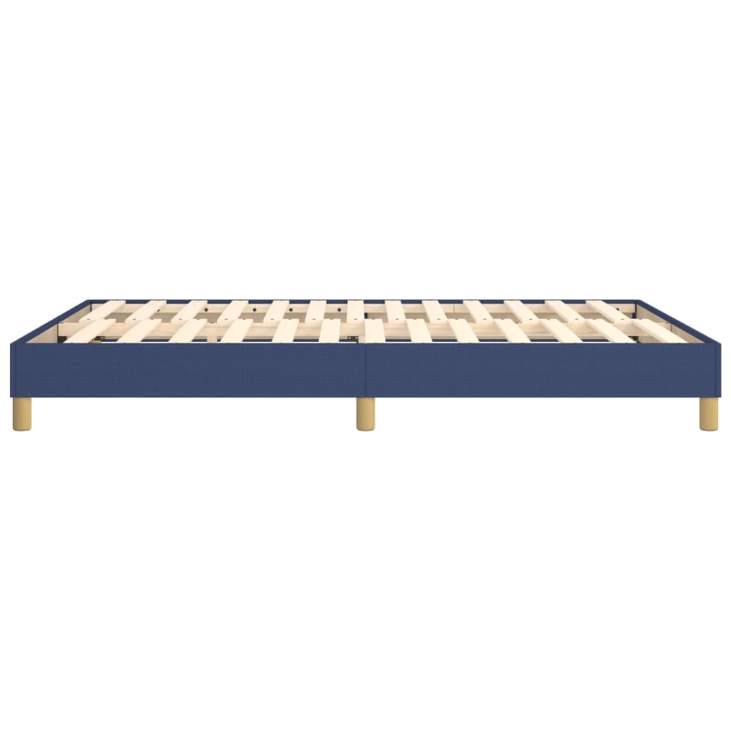 vidaXL Cadru de pat fără saltea, albastru, 140x190 cm, textil