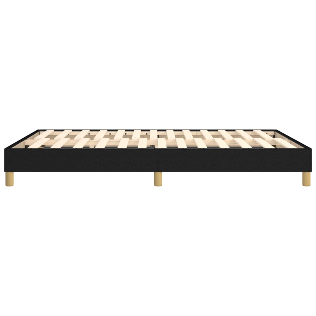 vidaXL Cadru de pat fără saltea, negru, 140x200 cm, textil vidaXL Cadru de pat fără saltea, negru, 140x200 cm, textil