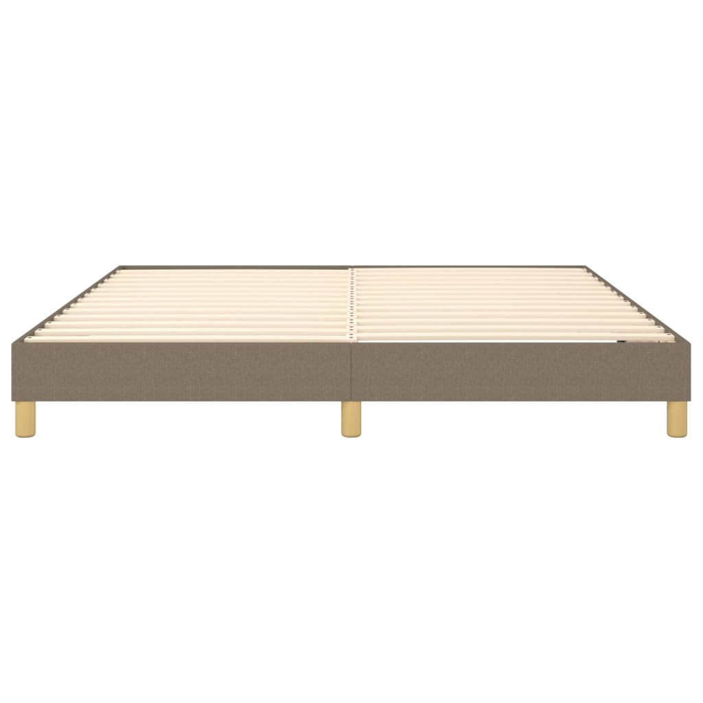 vidaXL Cadru de pat fără saltea, gri taupe, 180x200 cm, textil vidaXL Cadru de pat fără saltea, gri taupe, 180x200 cm, textil