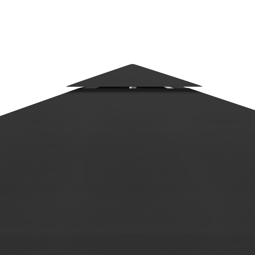 vidaXL Acoperiș de pavilion, 2 niveluri, negru, 3x3 m, 310 g/m² vidaXL Acoperiș de pavilion, 2 niveluri, negru, 3x3 m, 310 g/m²