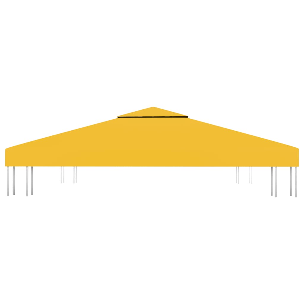 vidaXL Acoperiș de pavilion, 2 niveluri, galben, 3x3 m, 310 g/m² vidaXL Acoperiș de pavilion, 2 niveluri, galben, 3x3 m, 310 g/m²