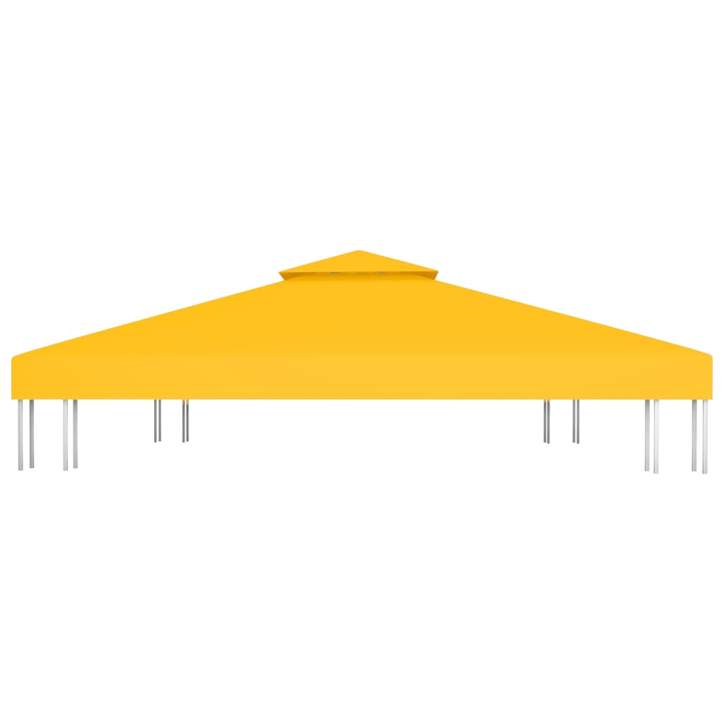 vidaXL Acoperiș de pavilion cu 2 niveluri, galben, 4x3 m, 310 g/m² vidaXL Acoperiș de pavilion cu 2 niveluri, galben, 4x3 m, 310 g/m²