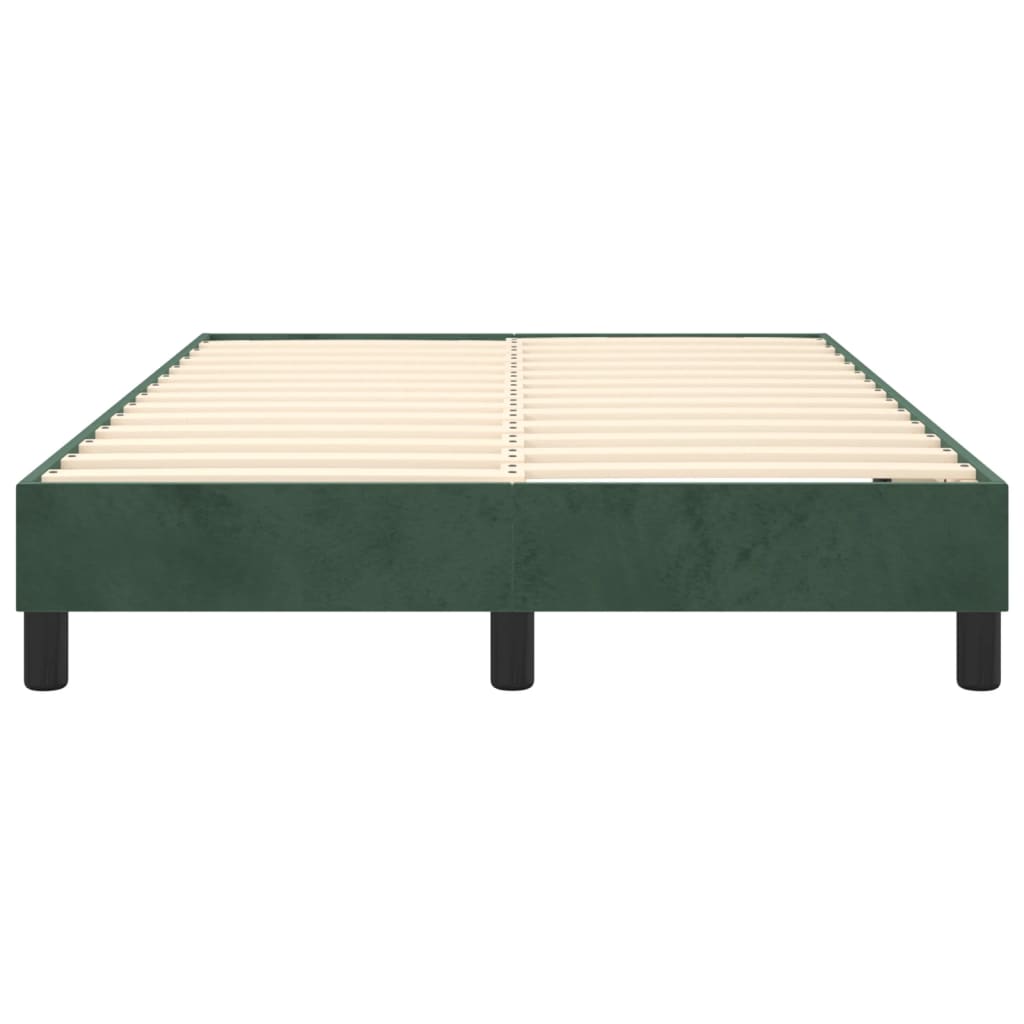 vidaXL Cadru de pat fără saltea, verde închis, 120x200 cm, catifea vidaXL Cadru de pat fără saltea, verde închis, 120x200 cm, catifea