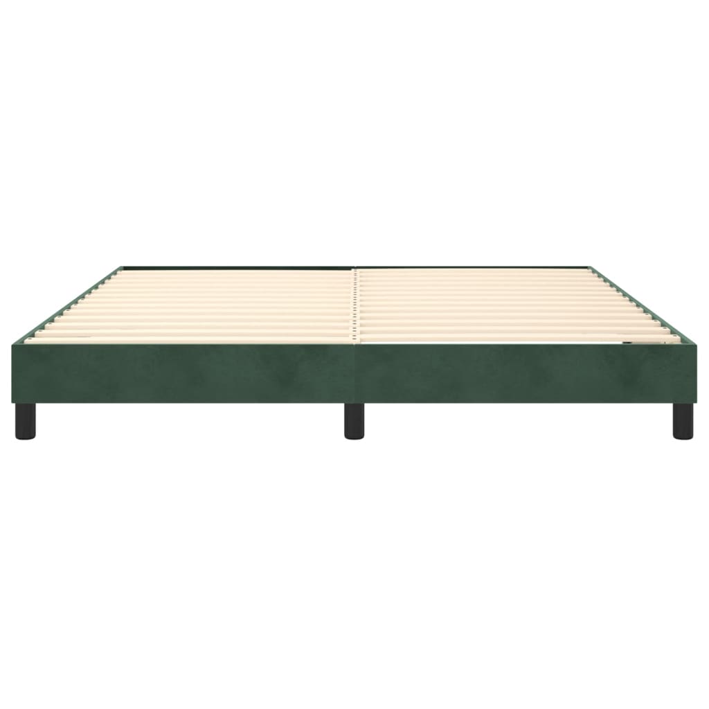 vidaXL Cadru de pat fără saltea, verde închis, 180x200 cm, catifea vidaXL Cadru de pat fără saltea, verde închis, 180x200 cm, catifea