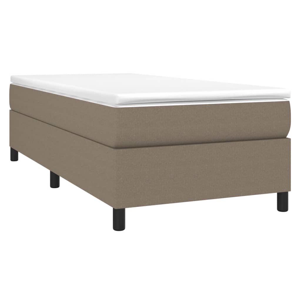 vidaXL Cadru de pat fără saltea Taupe 80x200 cm țesătură