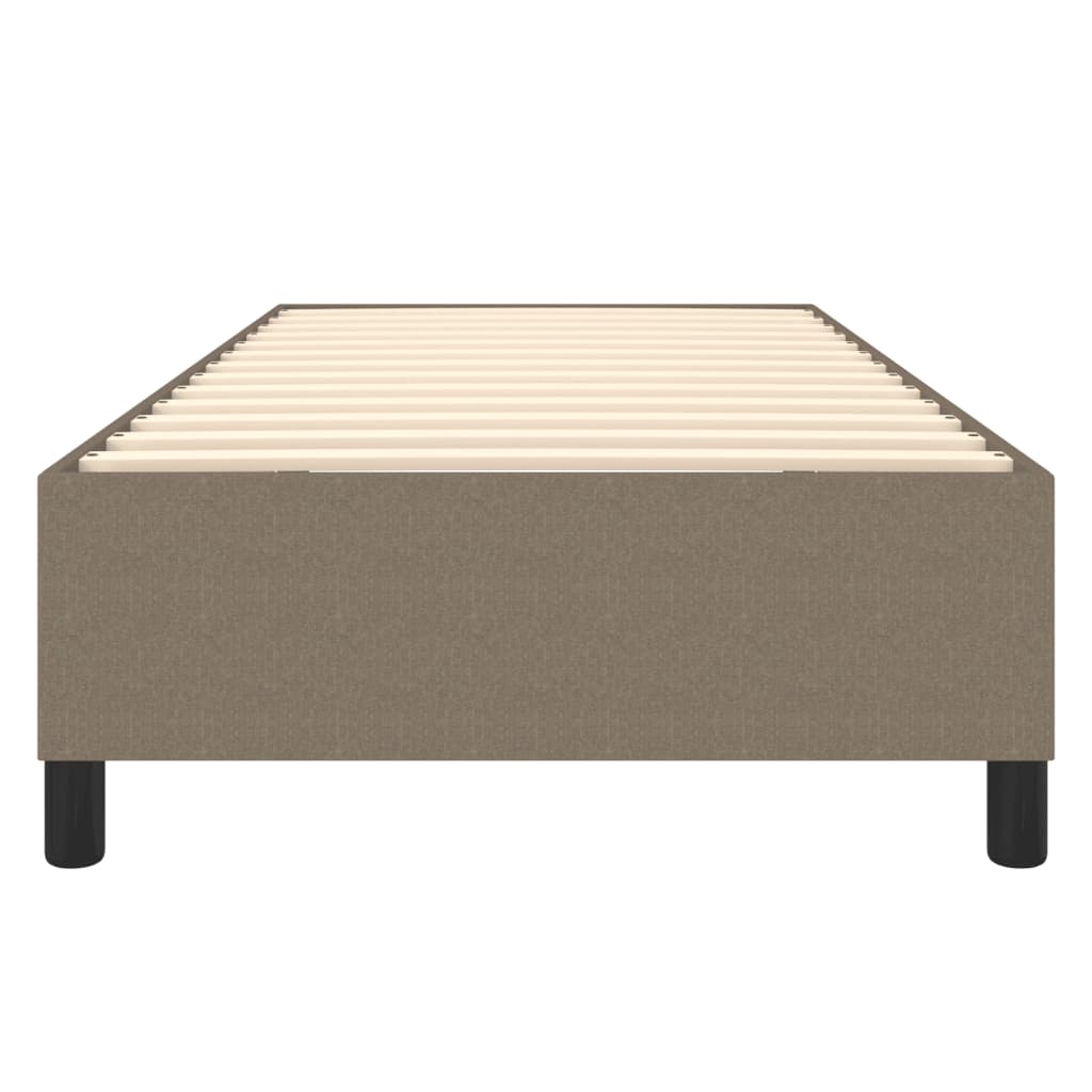 vidaXL Cadru de pat fără saltea Taupe 80x200 cm țesătură