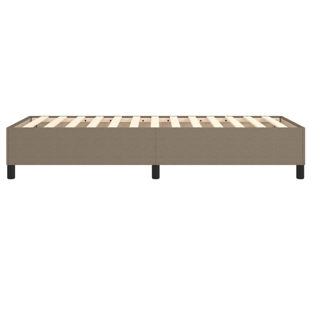 vidaXL Cadru de pat fără saltea Taupe 80x200 cm țesătură
