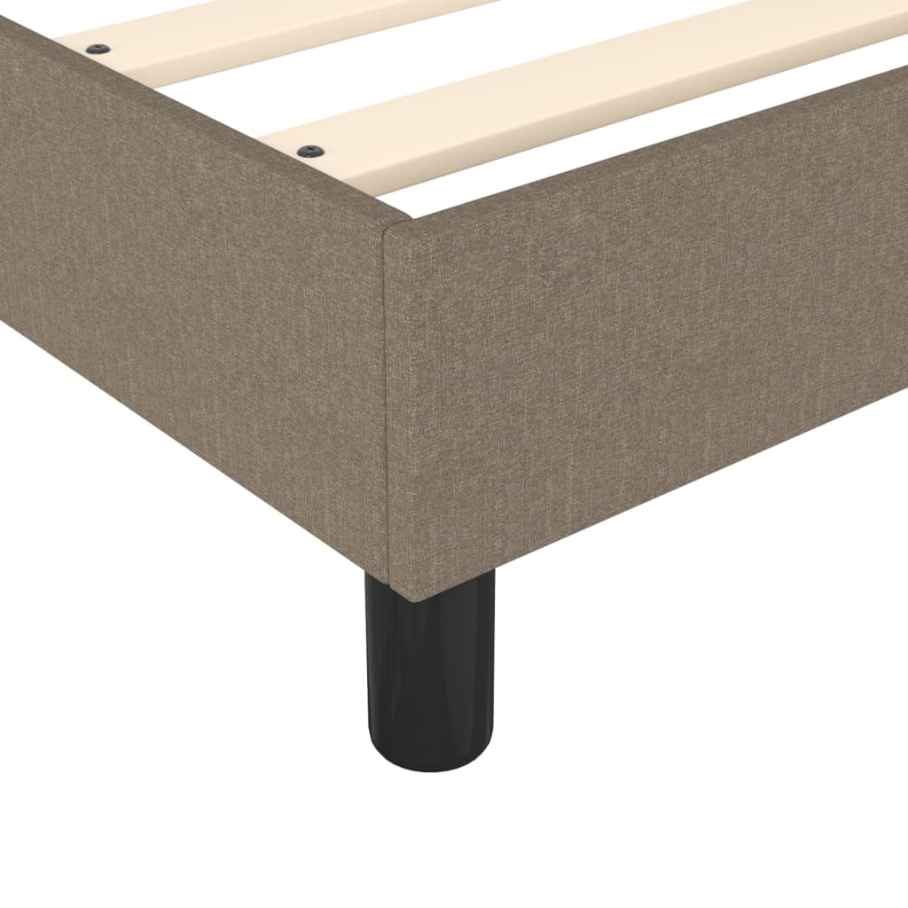 vidaXL Cadru de pat fără saltea Taupe 80x200 cm țesătură