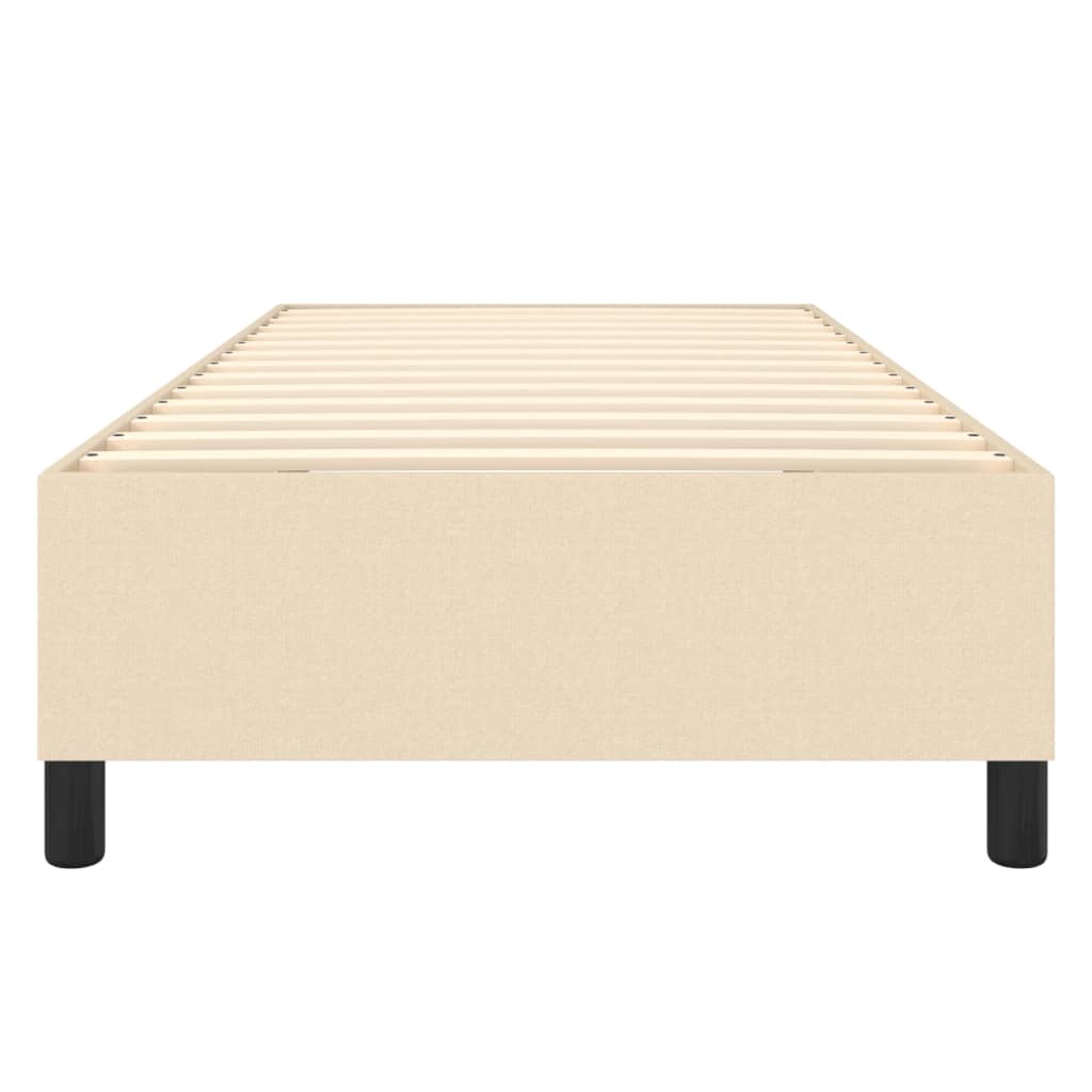 vidaXL Cadru de pat fără saltea cremă 80x200 cm țesătură